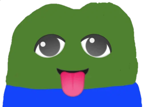 Sticker from the "Pepe memes" sticker pack