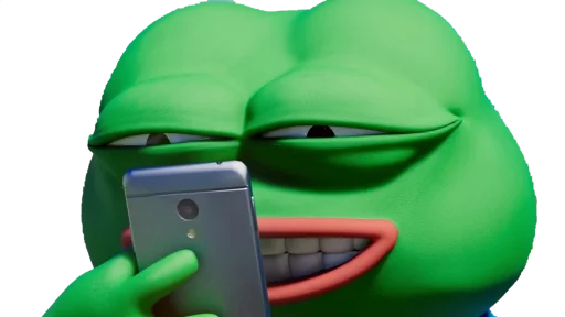 Sticker from the "Pepe memes" sticker pack