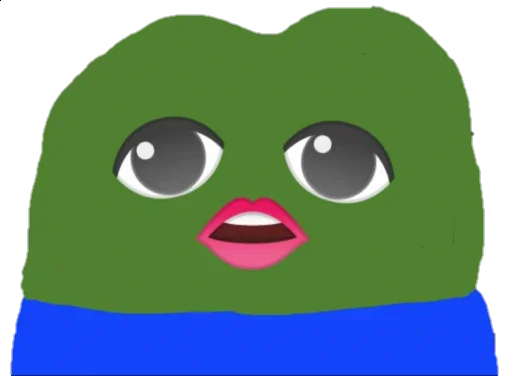 Sticker from the "Pepe memes" sticker pack