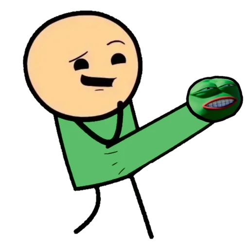 Sticker from the "Pepe memes" sticker pack