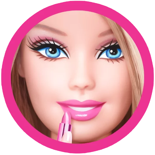 Sticker from the "?Barbie drawings?" sticker pack