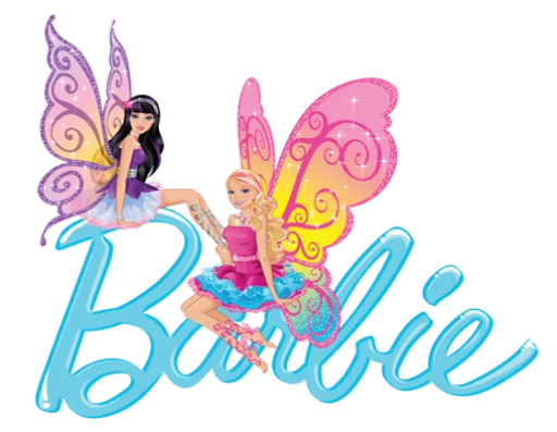 Sticker from the "?Barbie drawings?" sticker pack