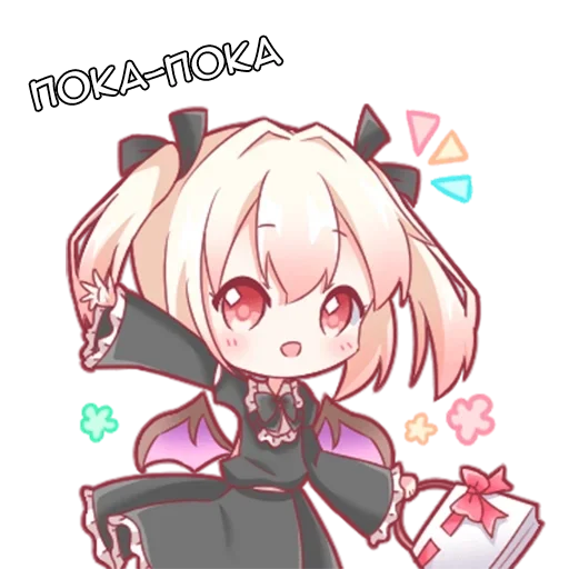 Sticker from the "Маленькая Дьяволица" sticker pack