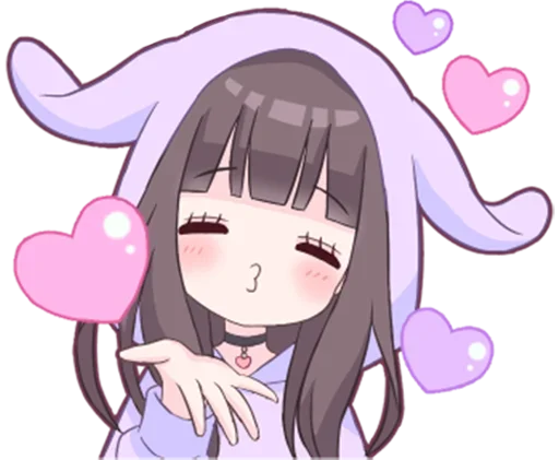 Sticker from the "Яндере-тян | Yandere-chan" sticker pack