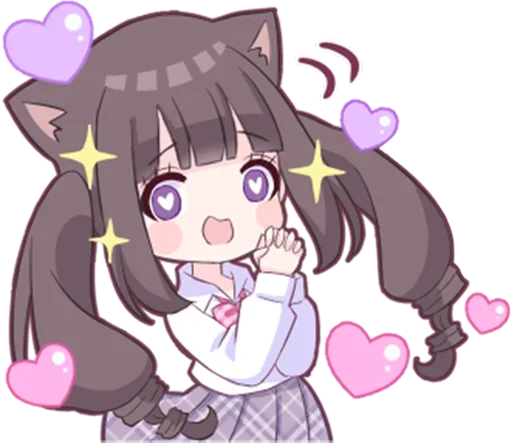 Sticker from the "Яндере-тян | Yandere-chan" sticker pack