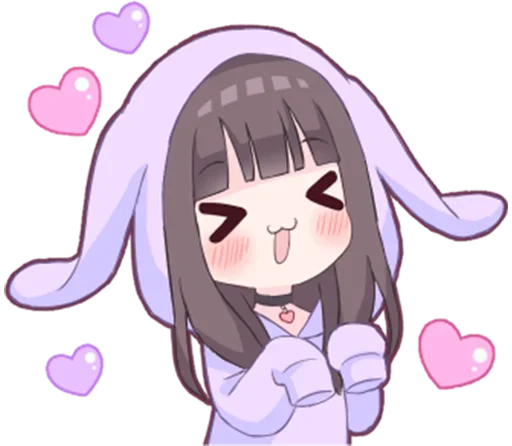 Sticker from the "Яндере-тян | Yandere-chan" sticker pack