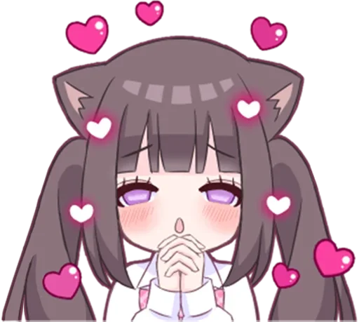 Sticker from the "Яндере-тян | Yandere-chan" sticker pack