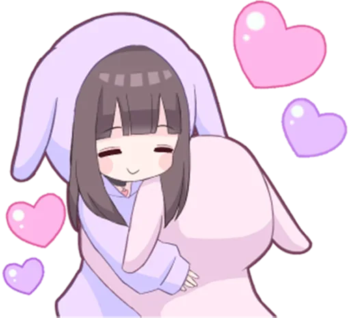 Sticker from the "Яндере-тян | Yandere-chan" sticker pack