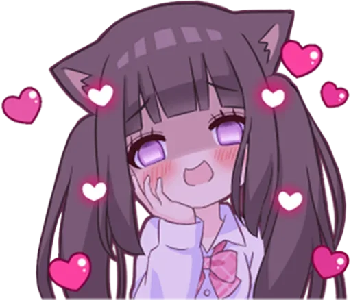 Sticker from the "Яндере-тян | Yandere-chan" sticker pack