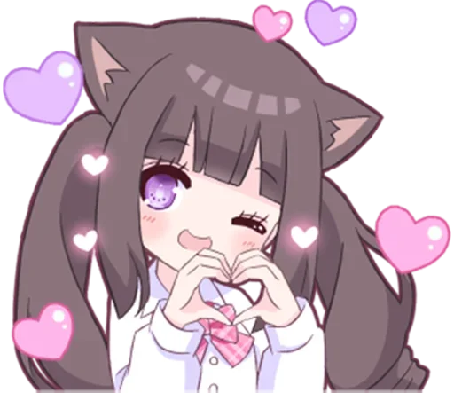 Sticker from the "Яндере-тян | Yandere-chan" sticker pack