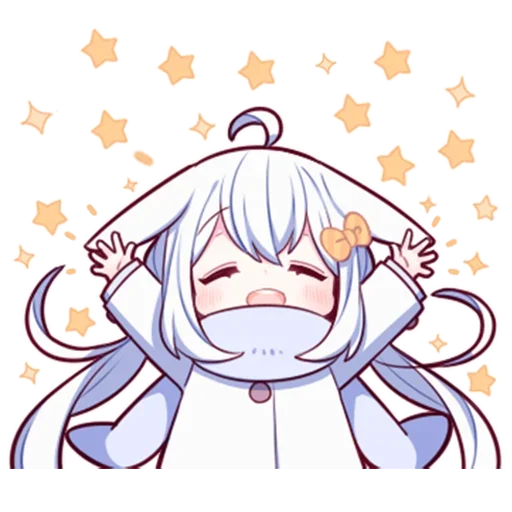 Sticker from the "Белая-зайка" sticker pack