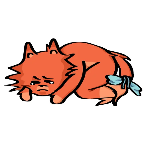 Sticker from the "Кот Фуня" sticker pack