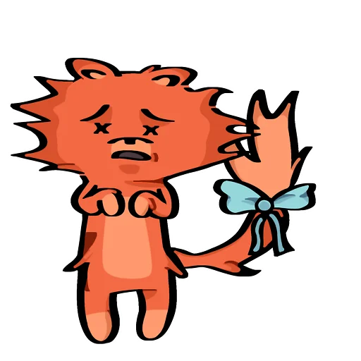 Sticker from the "Кот Фуня" sticker pack