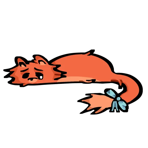 Sticker from the "Кот Фуня" sticker pack