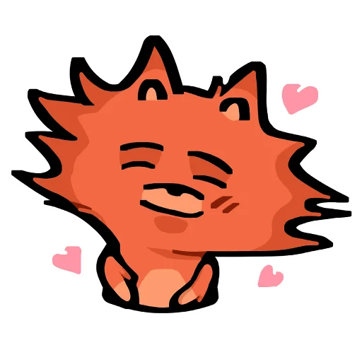 Sticker from the "Кот Фуня" sticker pack