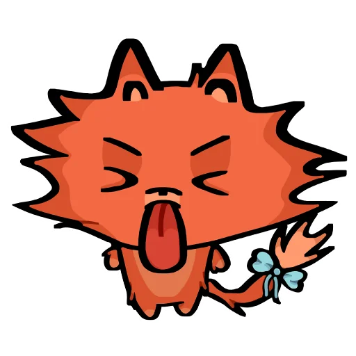 Sticker from the "Кот Фуня" sticker pack