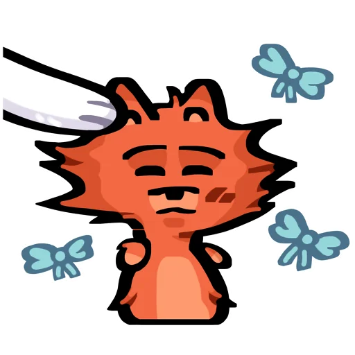 Sticker from the "Кот Фуня" sticker pack