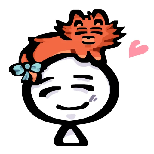 Sticker from the "Кот Фуня" sticker pack