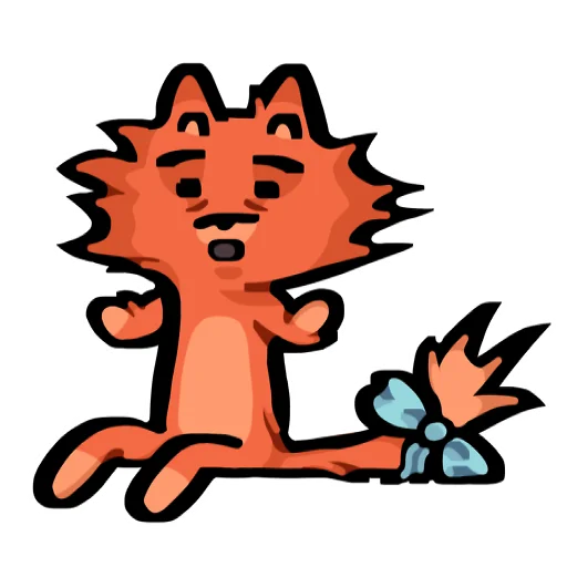 Sticker from the "Кот Фуня" sticker pack