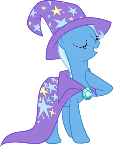 Стикер из набора "Great & Powerful Trixie!"