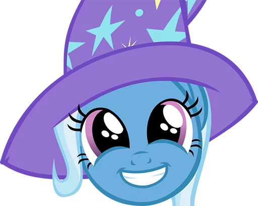 Стикер из набора "Great & Powerful Trixie!"