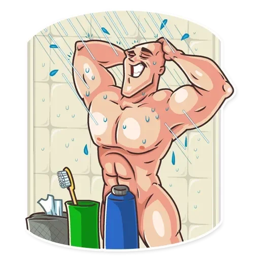 Sticker from the "Лысый из brazzers" sticker pack