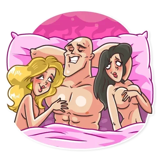 Sticker from the "Лысый из brazzers" sticker pack