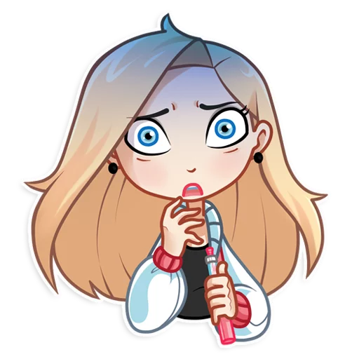 Sticker from the "Vaper Girl" sticker pack