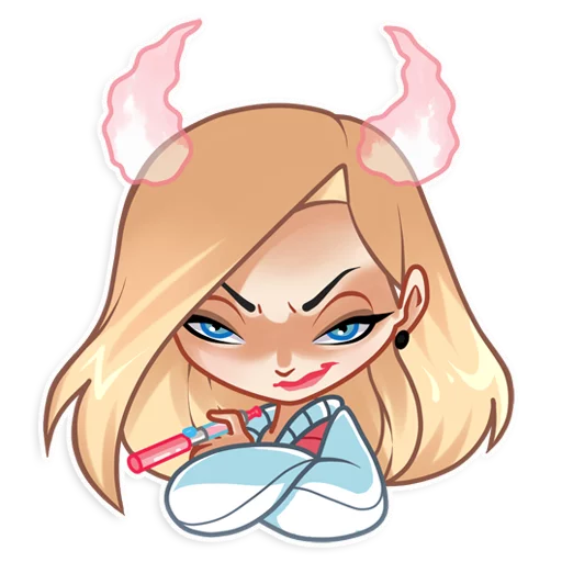 Sticker from the "Vaper Girl" sticker pack