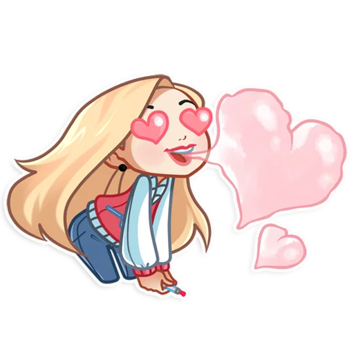 Sticker from the "Vaper Girl" sticker pack