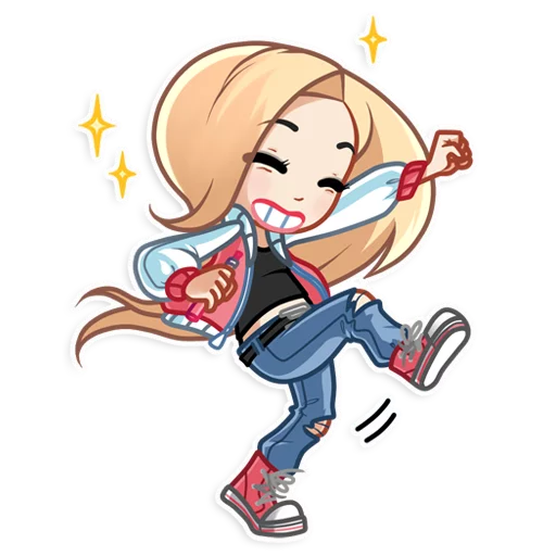 Sticker from the "Vaper Girl" sticker pack