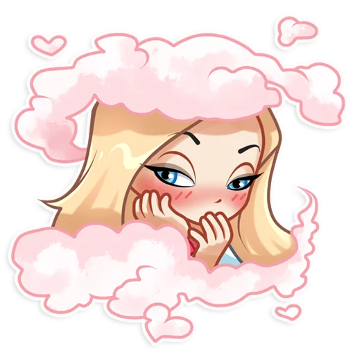 Sticker from the "Vaper Girl" sticker pack