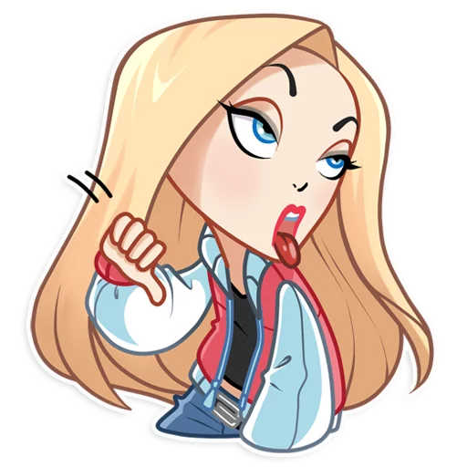 Sticker from the "Vaper Girl" sticker pack