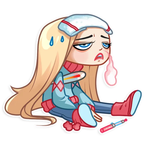 Sticker from the "Vaper Girl" sticker pack