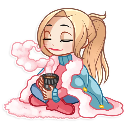 Sticker from the "Vaper Girl" sticker pack