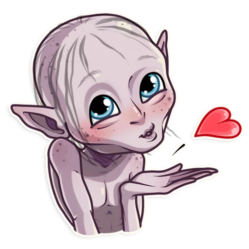 Sticker from the "Gollum" sticker pack