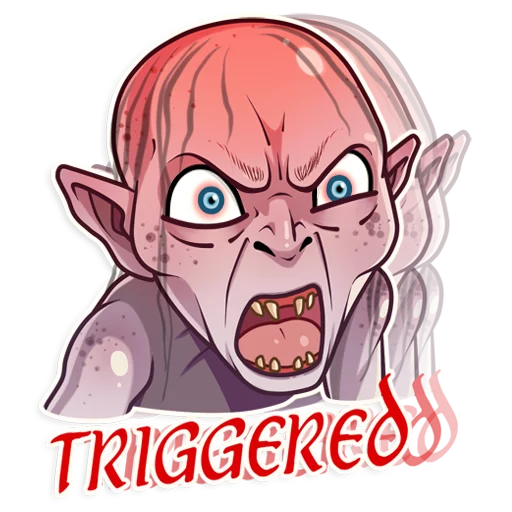 Sticker from the "Gollum" sticker pack