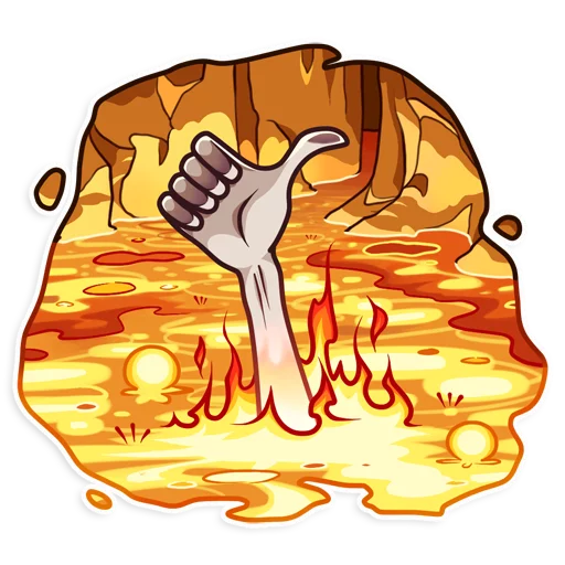 Sticker from the "Gollum" sticker pack