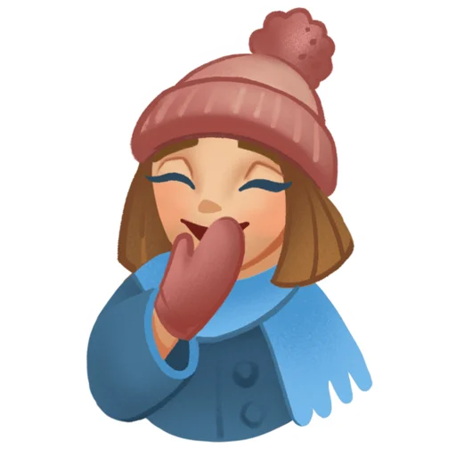 Sticker from the "Зимняя девочка" sticker pack