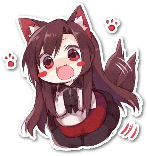 Sticker from the "Futo-nyan" sticker pack