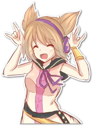 Sticker from the "Futo-nyan" sticker pack