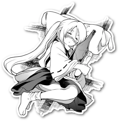 Sticker from the "Futo-nyan" sticker pack