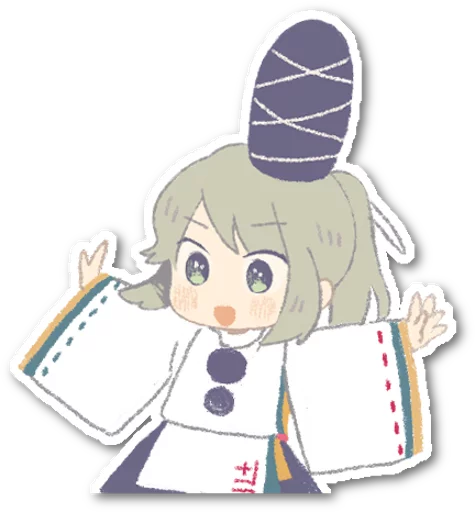 Sticker from the "Futo-nyan" sticker pack