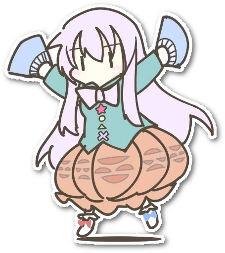 Sticker from the "Futo-nyan" sticker pack