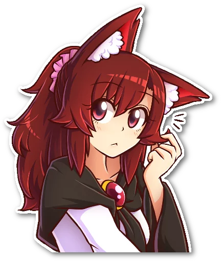 Sticker from the "Futo-nyan" sticker pack