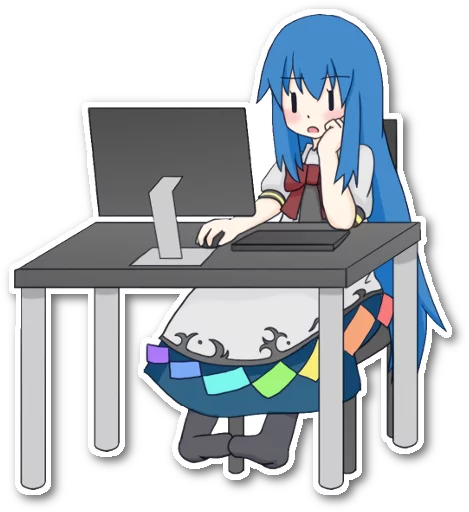 Sticker from the "Futo-nyan" sticker pack