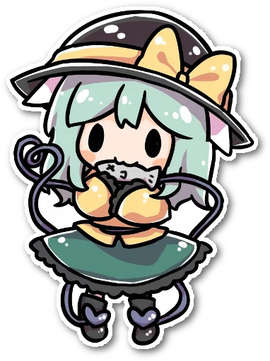 Sticker from the "Futo-nyan" sticker pack