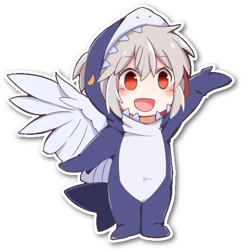 Sticker from the "Futo-nyan" sticker pack