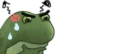 Sticker Worry Frog