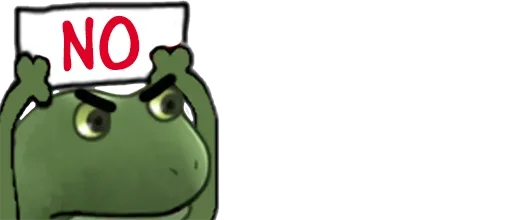 Sticker Worry Frog